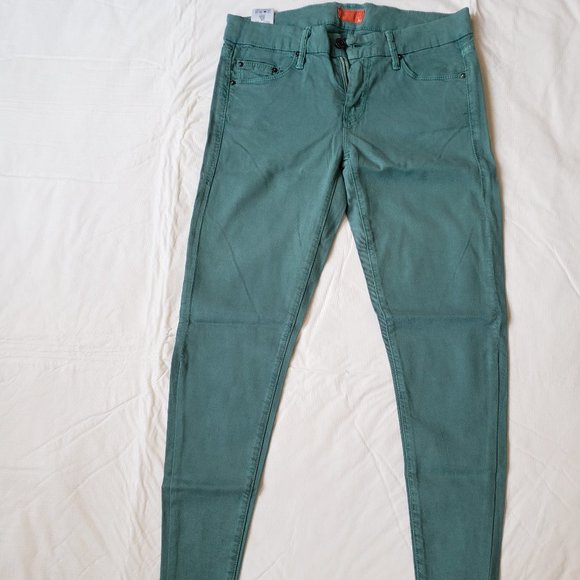 Mother The Looker Ankle In Blue Lagoon Skinny Fit Stretch Jeans - Picture 2 of 10